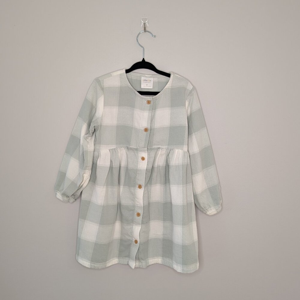 💜 2 for 30 💜 Organic Cotton Buffalo Check Fall Dress | Little Co Lauren Conrad